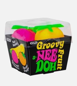 Schylling Nee Doh Groovy Fruit - Novelty Squeeze Toy(3pcs/set)