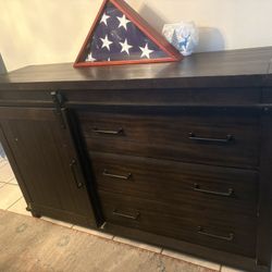 Solid Wood Sideboard – Barnhouse Style  PRICE IS NEG 