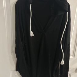 Women's black hoodie size 1X