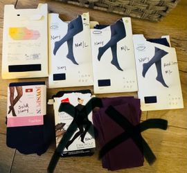 Women's Flat Knit Fleece Lined Tights - Brand: A New Day. Unused.  M/L - See Description: