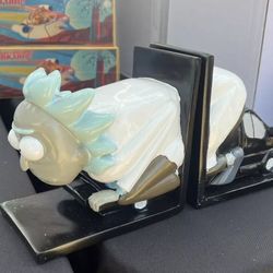 SDCC 2024 Rickmobile Exclusive Bookends.