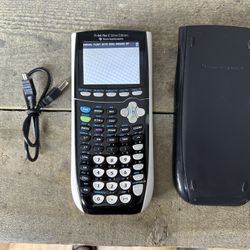 Texas Instruments TI-84 Plus C Silver Edition Graphing Calculator Black w/Cover 