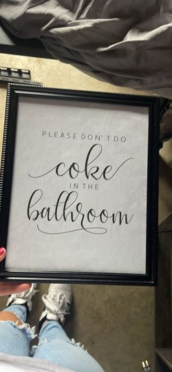 Funny Bathroom Frame 
