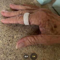 Sterling Silver, Wide Mesh Bands