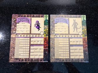 Set of 19 Blank Character Sheets for Akinji CATaclysm Fantasy Role-playing Game