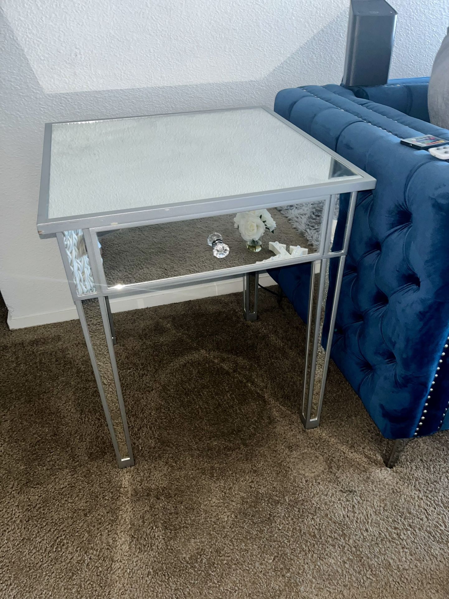 Mirror Side Table / Night Stand 