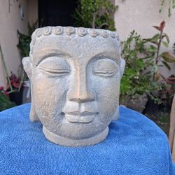 Concrete Buddha Planter $18
