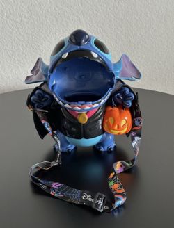 2024 Disney Parks Stitch Vampire Halloween Popcorn Bucket Disneyland Resort