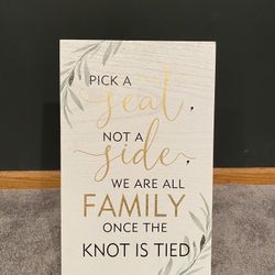 Wedding Reception Sign