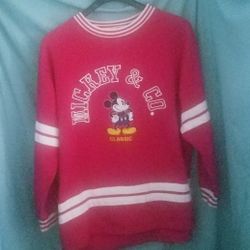  Vintage 1990's Disney Mickey & Co. Long Sleeve Sweatshirt Jersey Sweater Shirt