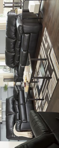 Brazoria Black Living Room Set Ashley (Sofa and Loveseat