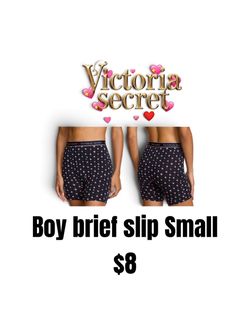 Victoria's Secret Boy Brief Shorts Small and medium 💖💖