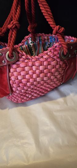 Vintage Woven Raffia large Boho/Travel/Purse bag by Francesco Biasia