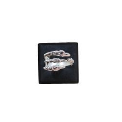 Size 8 Punk Rock Stainless Steel Mens Resizable Dragon Claw Ring