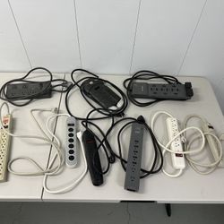 Set of 9 Surge Protector Power Strip Extension Cords