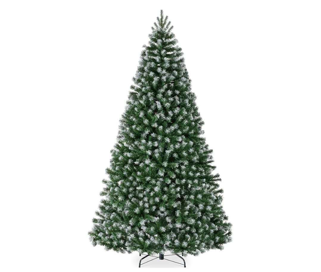 Artificial Frosted Christmas Tree, 7ft