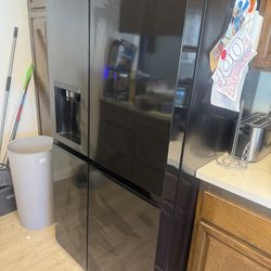 LG Black Refrigerator 