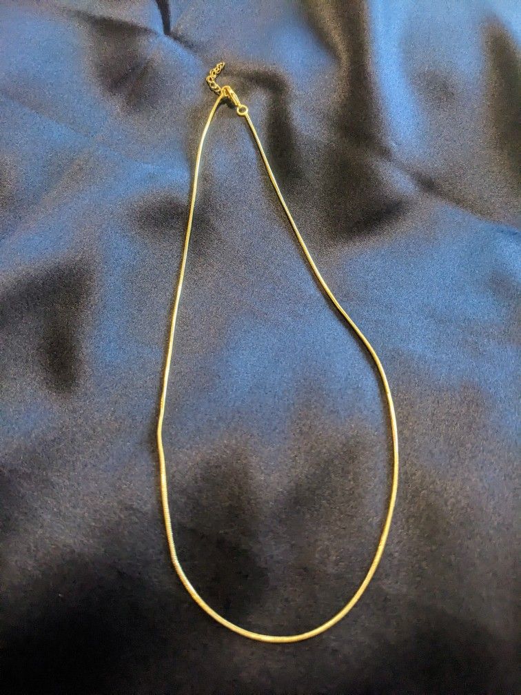 14 k Gold Over Sterling Silver Necklace