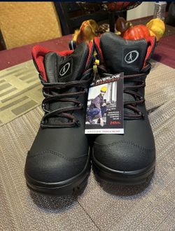 Men work boots size 9w