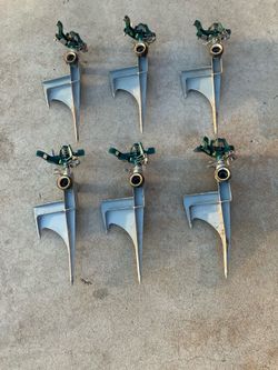Impulse spike lawn sprinklers