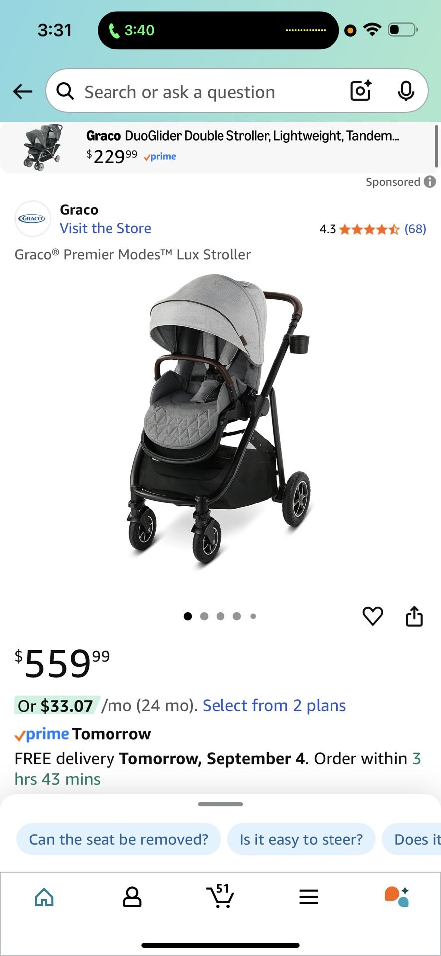 Brand new stroller
