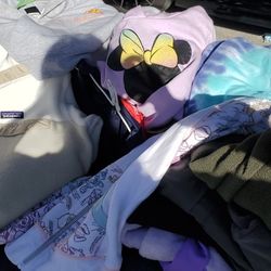 3 Bags Of Sweater,jackets, Hoodies, Windbreaker And More