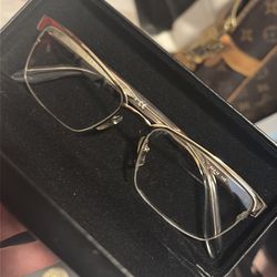 Versace Gold Metal Eyeglass Frames – Authentic w/ Box