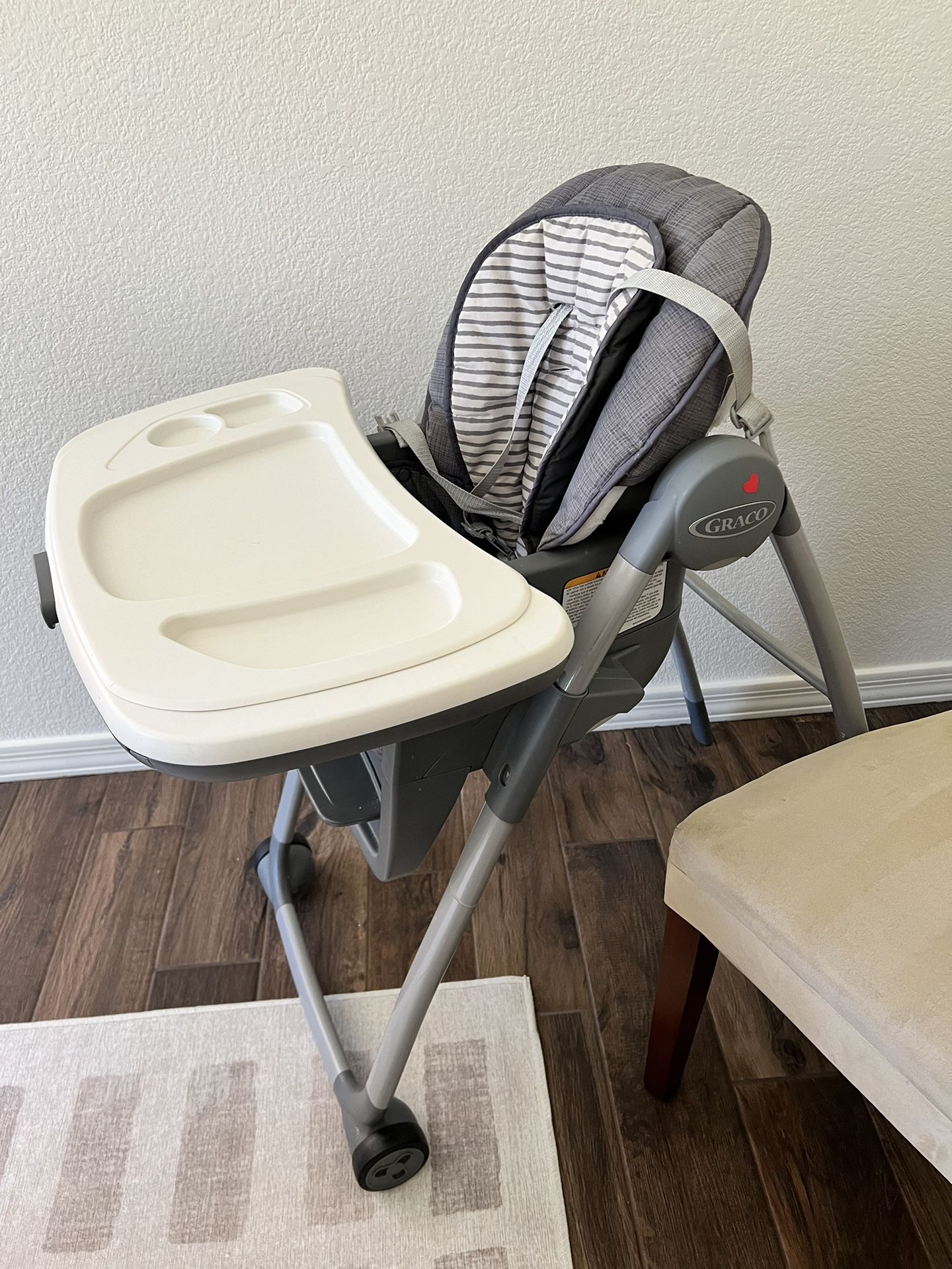 Graco Table2Table Premier Fold 7 in 1 Convertible High Chair | Converts to Dining Booster Seat, Kids Table, and More, 