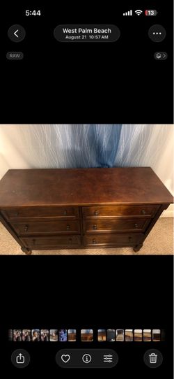 Twin bed with dresser
