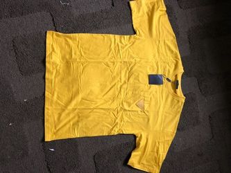 Prada yellow short sleeve t shirt large