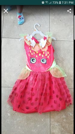 Shopkins strawberry kiss costume