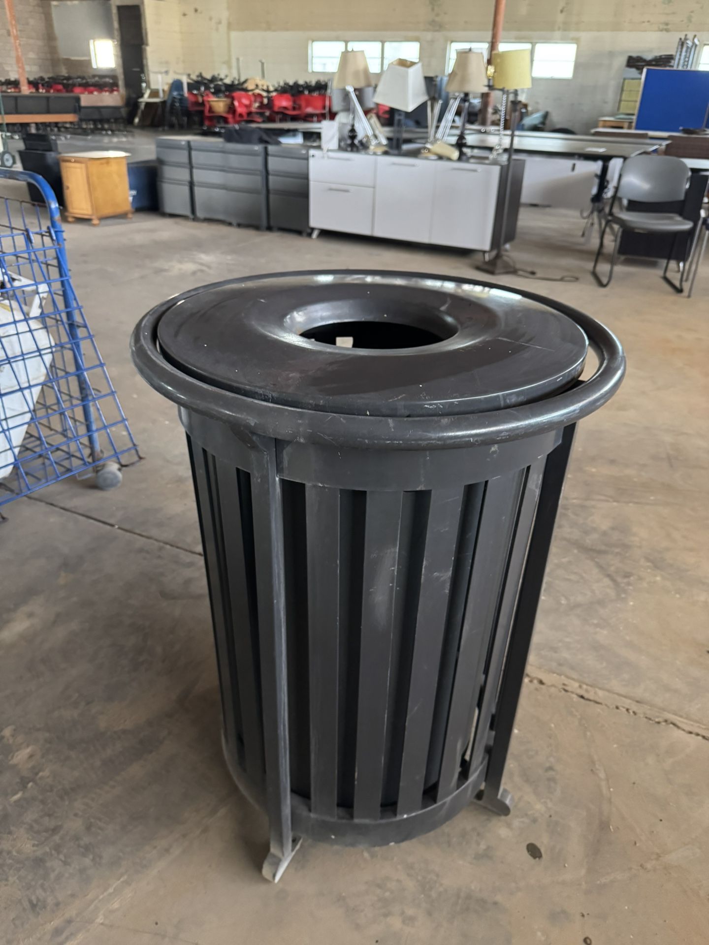 Metal Trash Bins