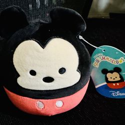New with Tags: Authentic 5 inch Squishmallow Plush Disney Mickey Mouse Jazwares Kelly Toy