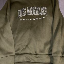 Shein olive green fleece sweater