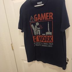 Mad Engine Large Gamer At Work Shirt