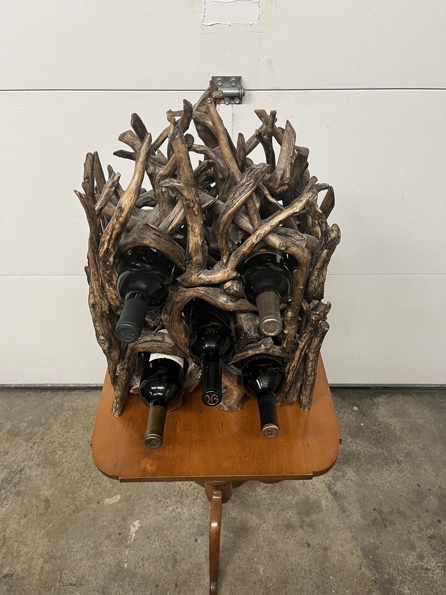 Vintage (Roost) Unique Driftwood 5 Bottle Wine Rack