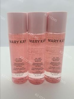 Lot Of 3 Mary Kay Oil-Free Eye Makeup Remover 3.75 Fl Oz NEW IN BOX