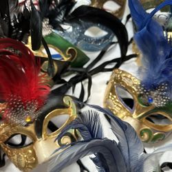 Mardi Gras masquerade Face Masks