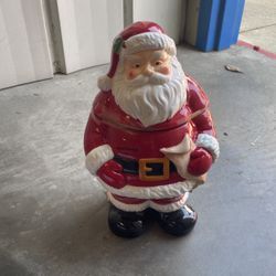 santa cookie jar