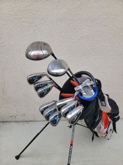 Callaway Big Bertha X-18 Pro Series Golf Club Set Right Handed Regular Flex W/Sun Mountain Three 5 Stand Bag