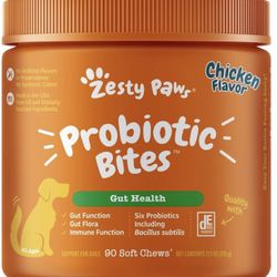 NEW Zesty Paws Probiotic Bites – Chicken Flavor (Unopened)