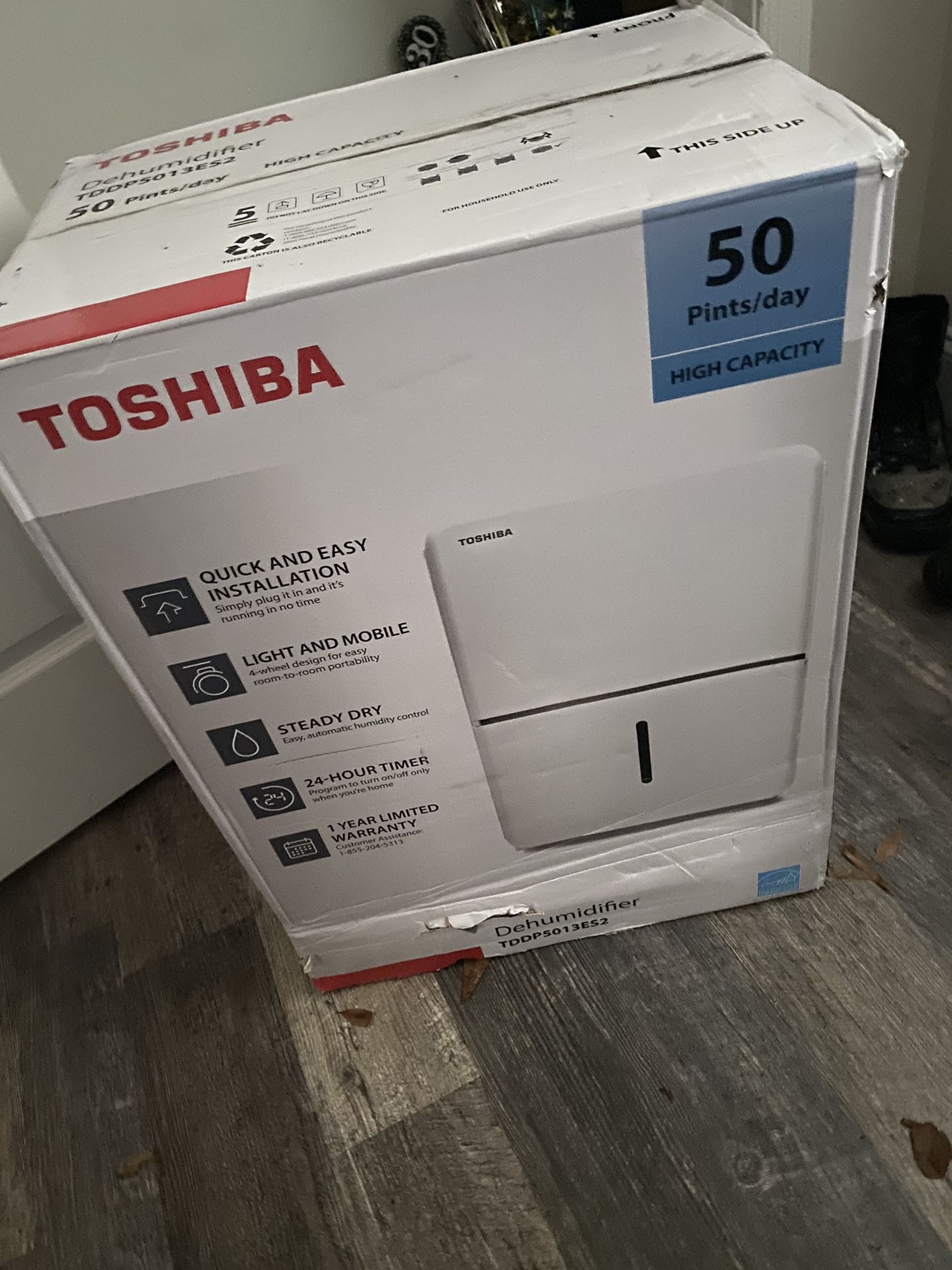 Toshiba Dehumidifier 55 Pint