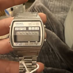 Seiko  Vintage chronograph watch LCD digital Rare 1970s Dead Battery