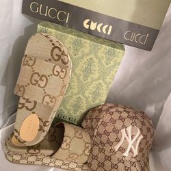 Sandal Gg/ Sandal/  Gg Sandal /price For The Set Hat + Sandal 