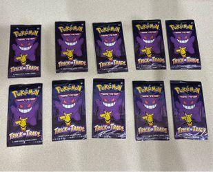10 BRAND NEW Pokemon Trick or Trade Halloween packs
