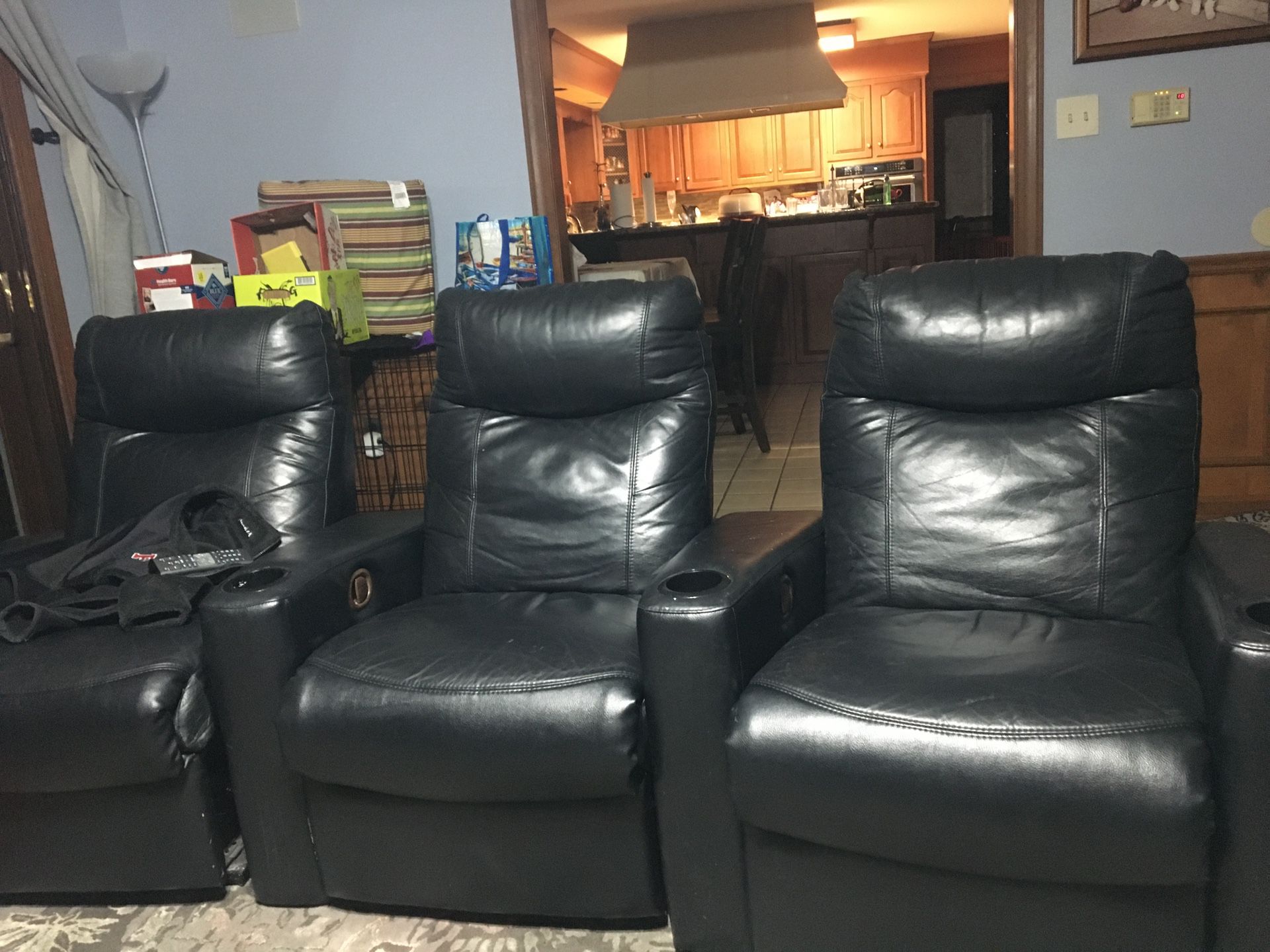 Leather Theater Chairs