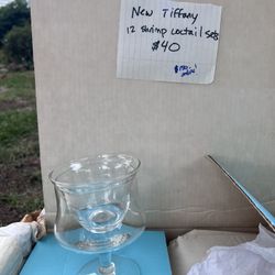Tiffany- Shrimp Cocktail Set (12) And Garage Sale