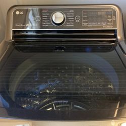 Lg Black Stainless Steel Washer And Dryer Set Like New- 500 