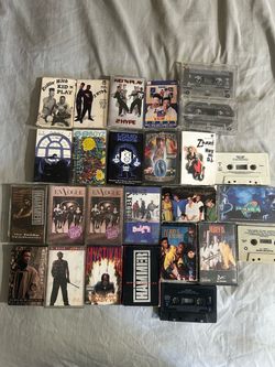 Vintage cassette tapes rap