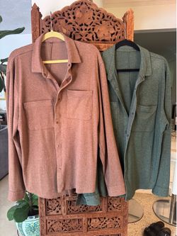 LOT OF 2 Size XXL/ 2XL Lululemon Soft Knit Overshirt Slightly Used